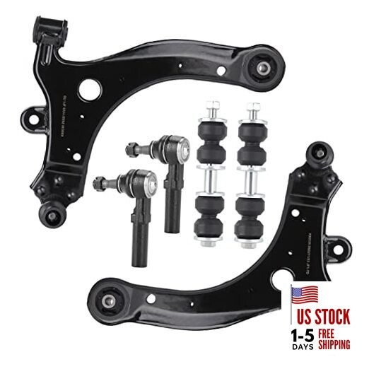 Front Lower Control Arms w/Ball Joint Outer Tie Rods Sway Bars Suspension kit 