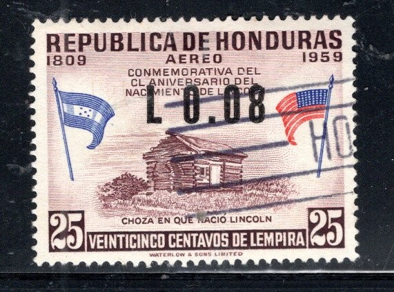 HONDURAS  LATIN AMERICA STAMPS OVERPRINT USED LOT 62422