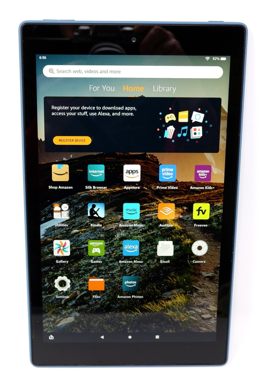 AMAZON KINDLE FIRE HD 10 10" 9TH GEN TABLET 1080P 64GB 2GB TWILIGHT BLUE - NICE!