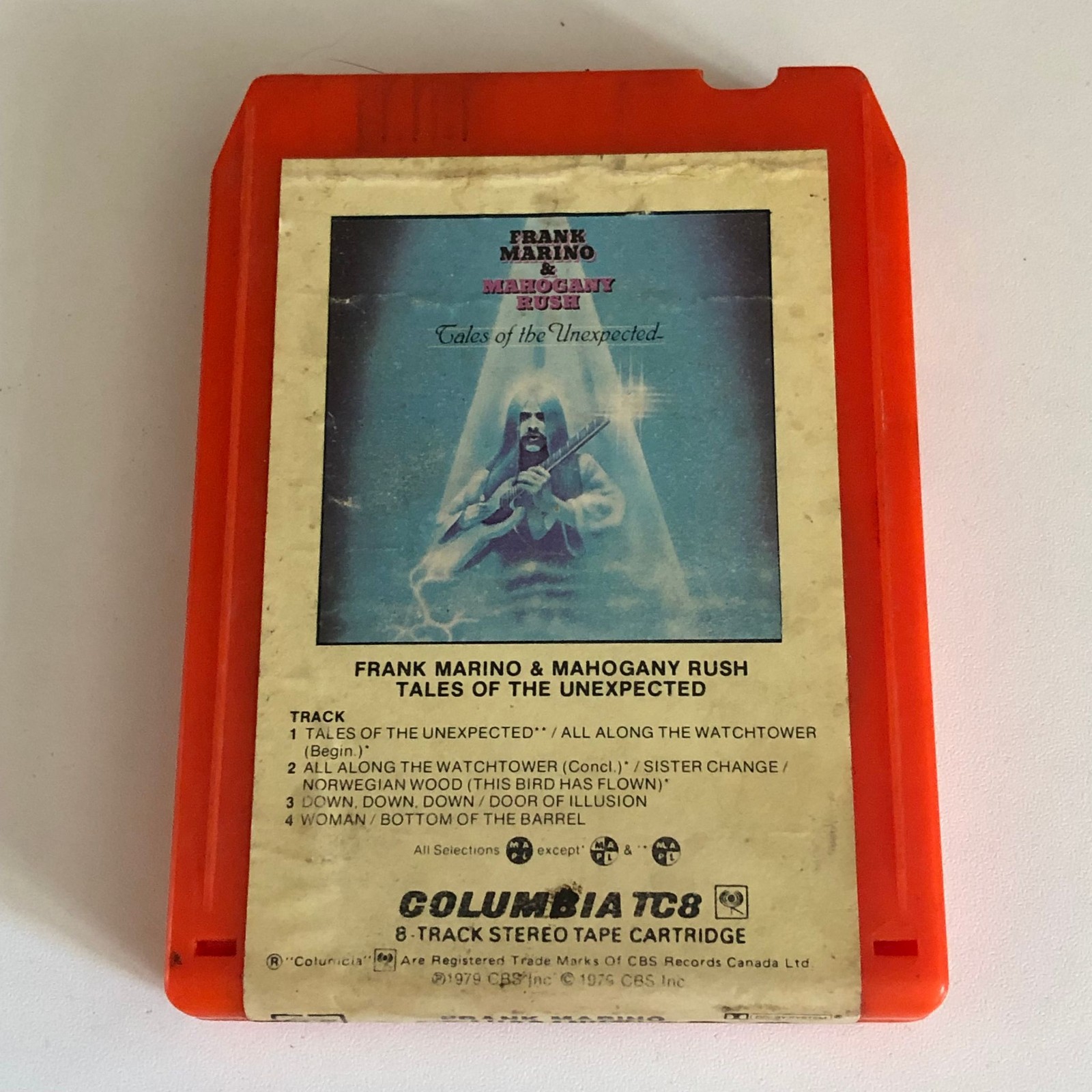 Frank Marino Mahogany Rush Tales Of The Unexpected 8-Track Stereo Tape Columbia