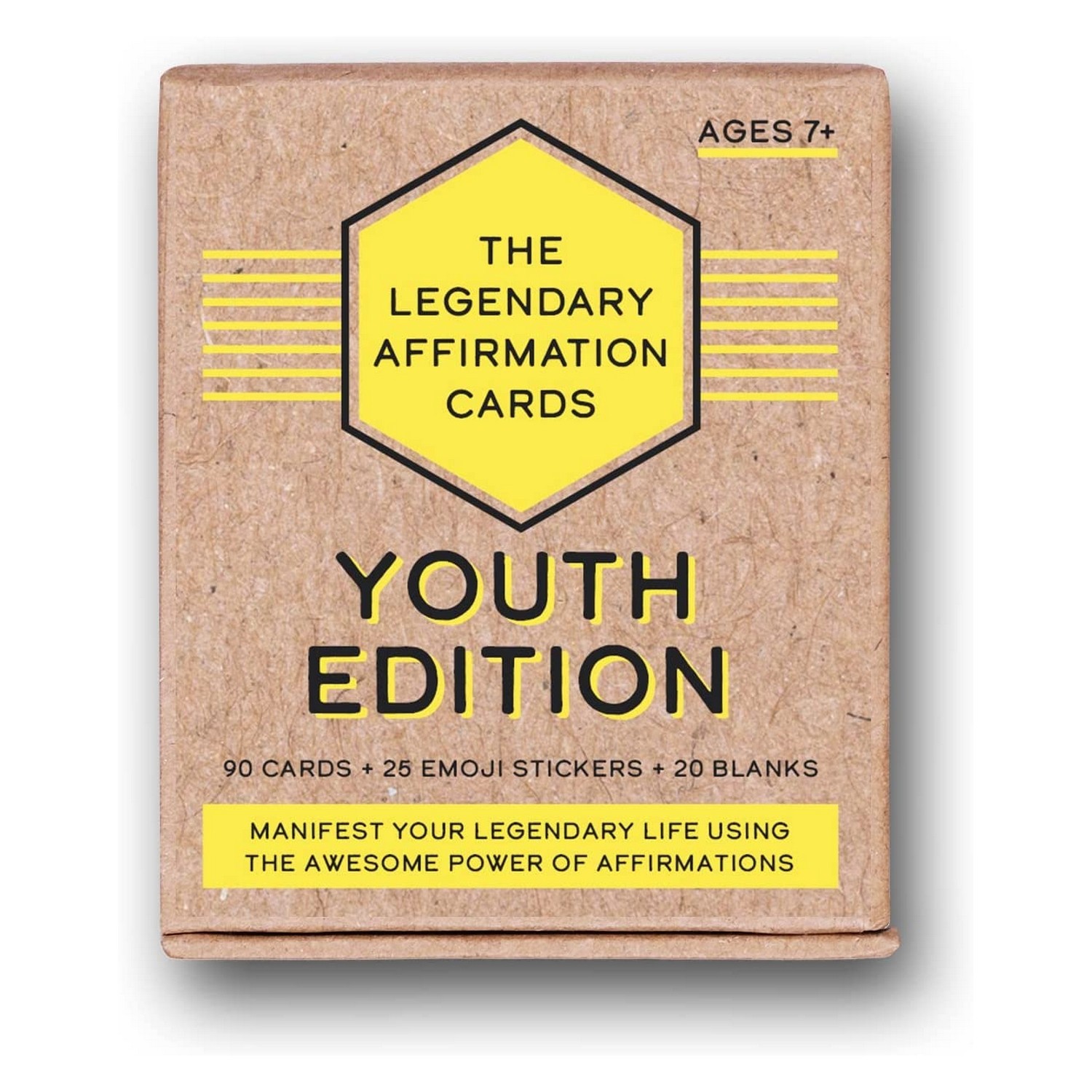 The Legendary Life YOUTH EDITION Affirmation Cards, 100 cards + 25 stickers