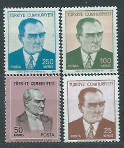 Turkey - Mail 1971 Yvert 1983/6 ** MNH Ataturk