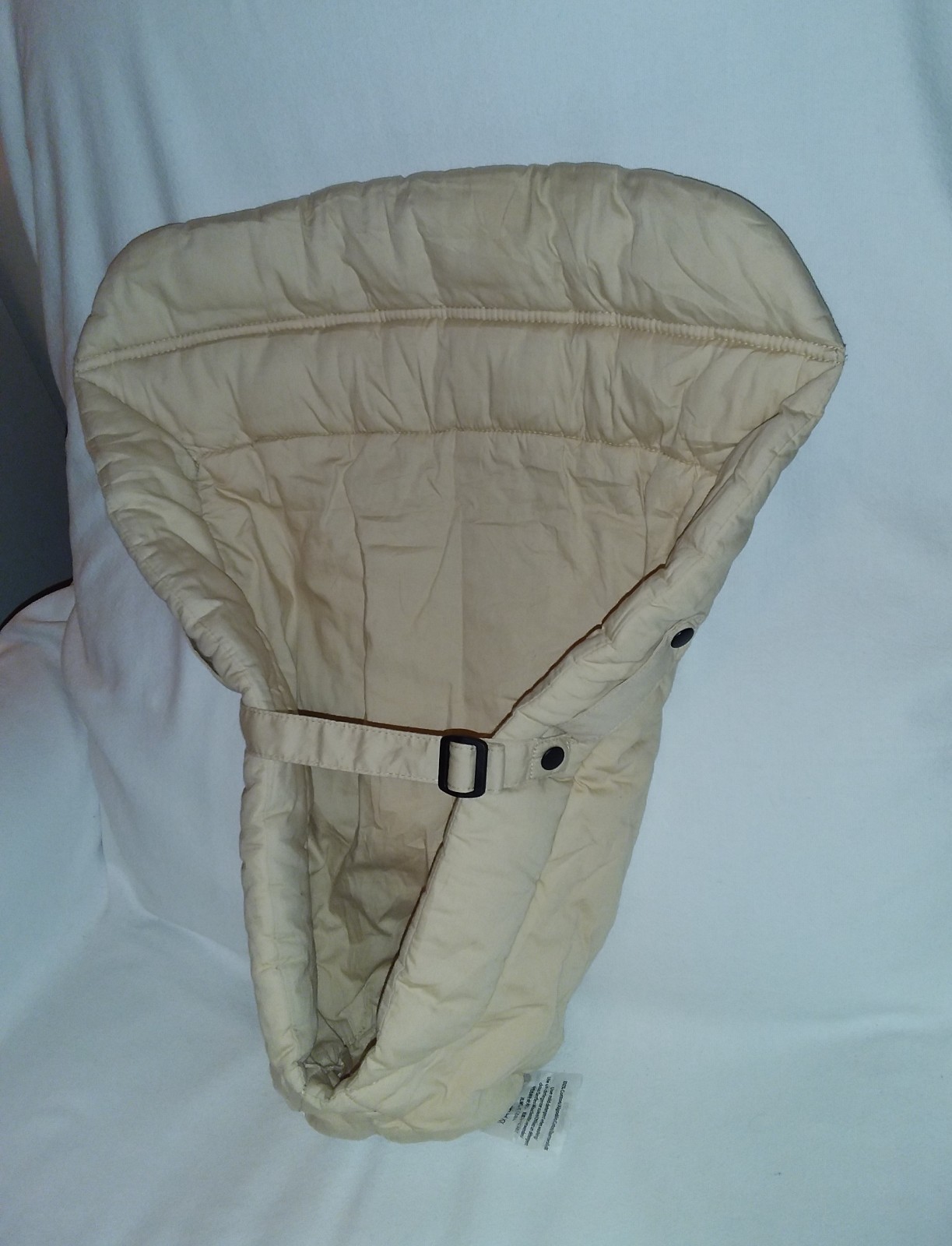 Ergobaby Infant Carrier Insert Ergo Baby, 100% Cotton, Cream Color Beige