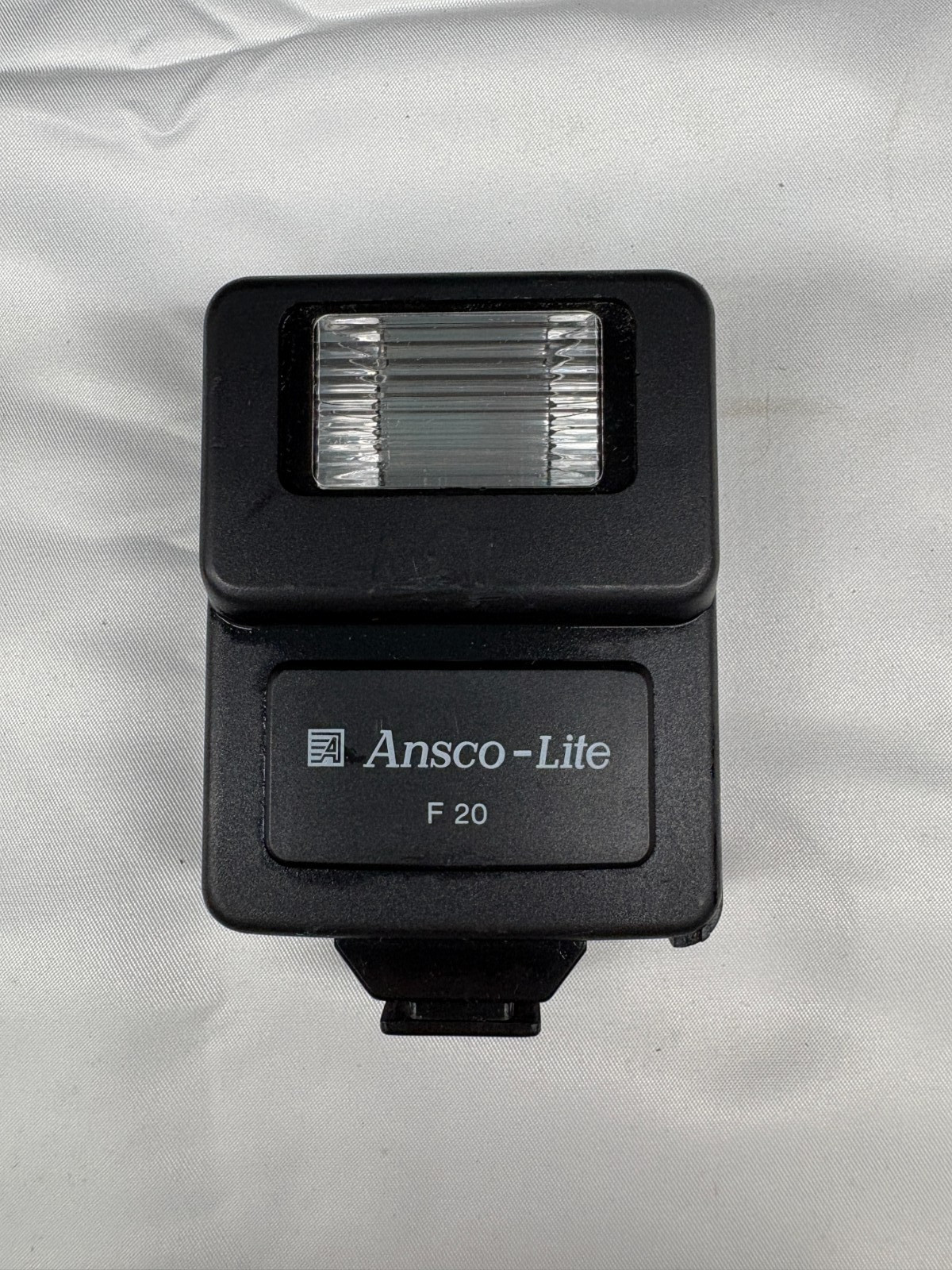 Ansco-Lite F20 Vintage Camera Flash Unit With Hot Shoe Plate Detached Untested