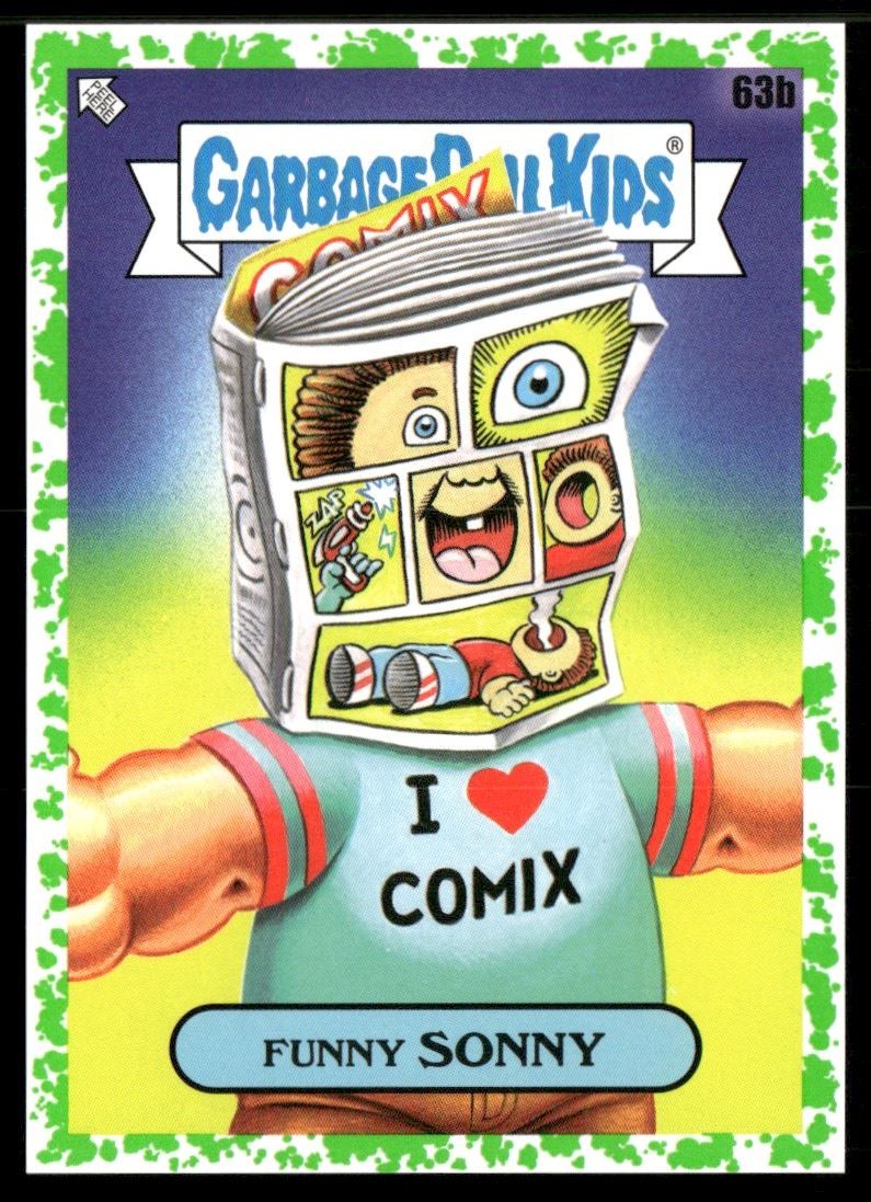 FUNNY SONNY 2022 Garbage Pail Kids Booger Green #63B