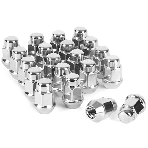  20PCS 14x1.5 Closed End Bulge Acorn 20 PCS - Closed End Bulge Acorn Silver