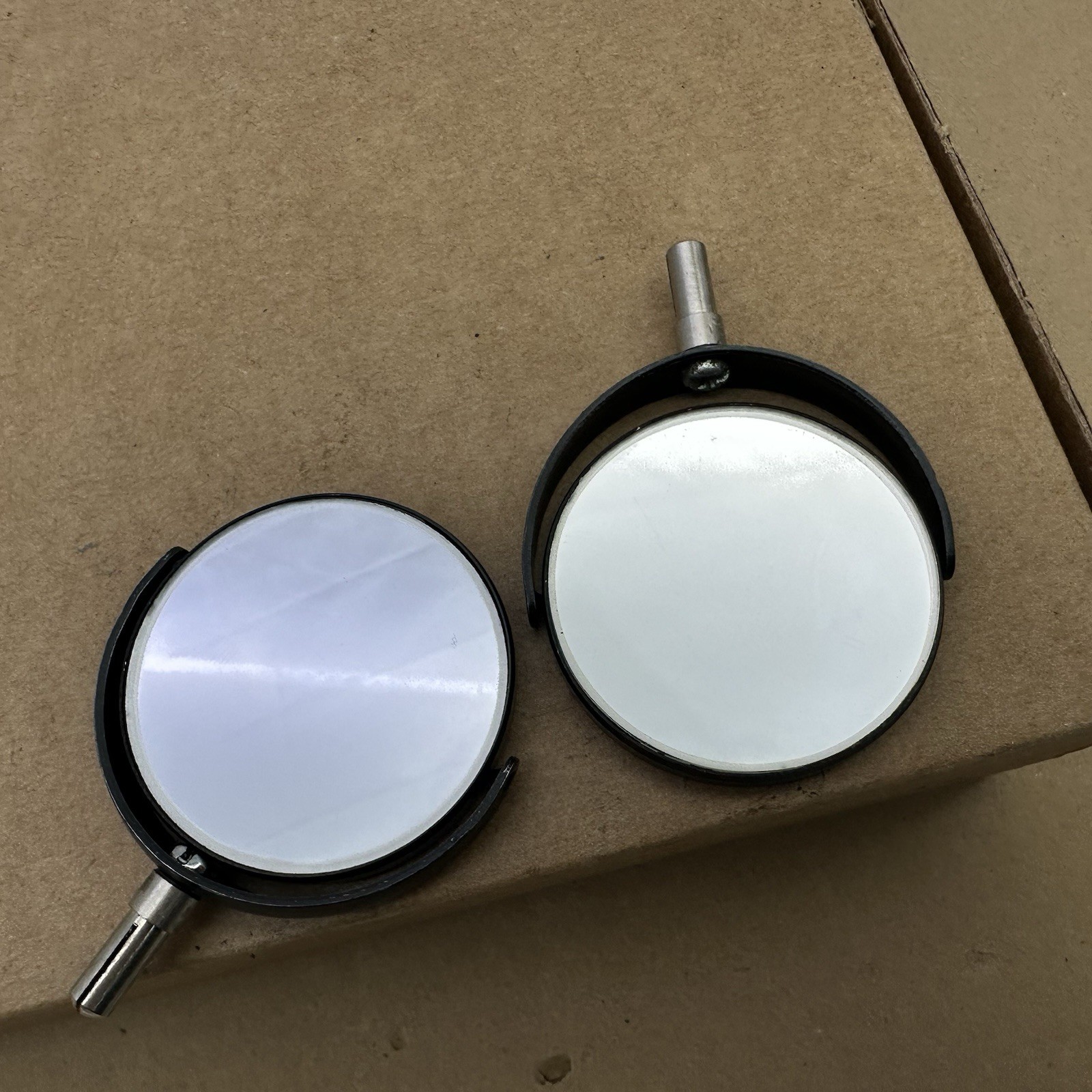 Lot Of 2 Vintage Microscope Substage Mirror 50mm Replacement Parts