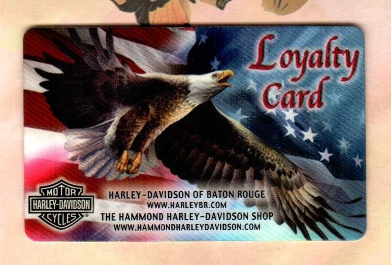 HARLEY-DAVIDSON OF BATON ROUGE Eagle, American Flag, Sample Gift Card ( $0 )
