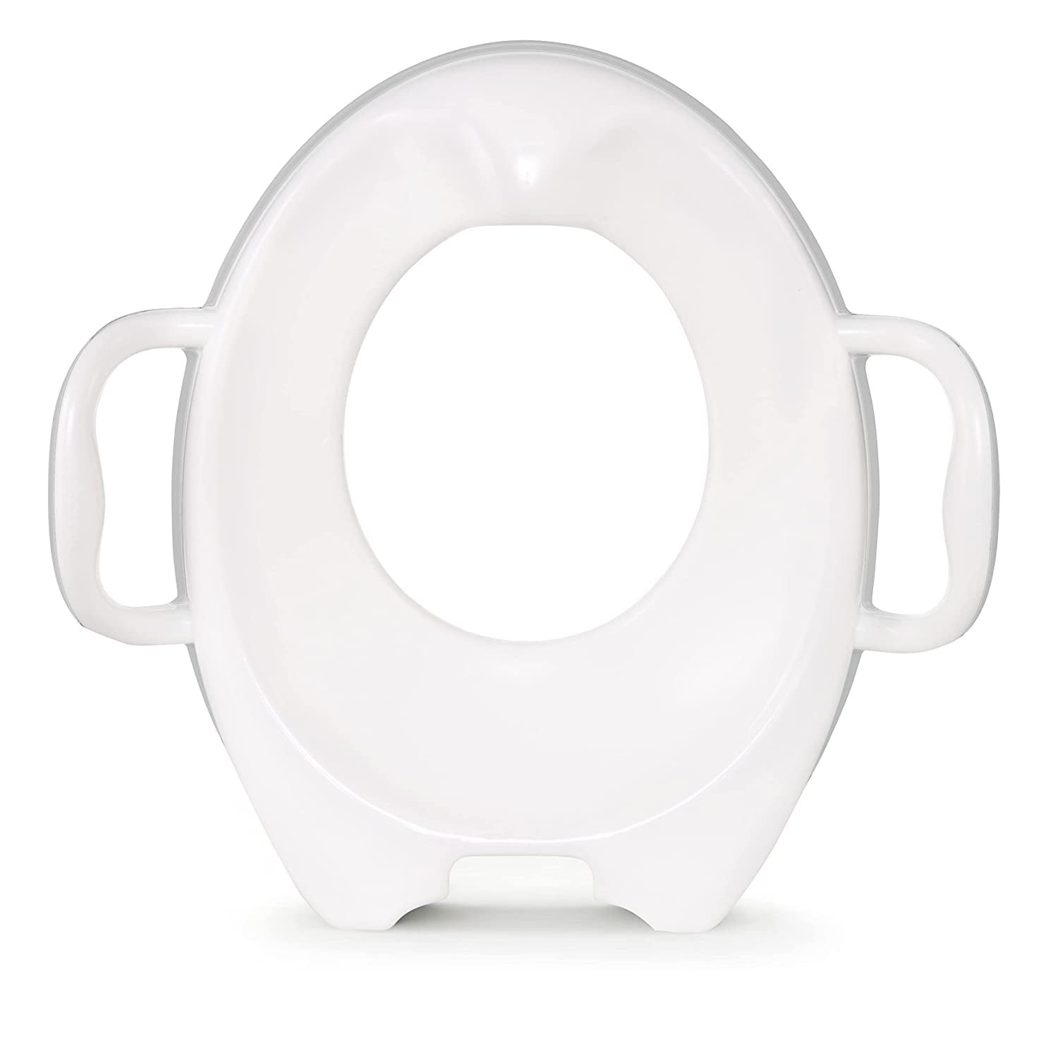 Sturdy Toddler Potty Training Seat with Built-in Handles for Boys and Girls Gray