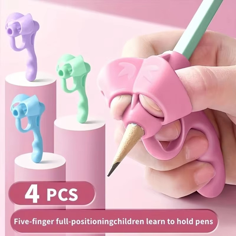Children Pencil Training Pen Writing Aid Grip Posture Correction Tools US ✔