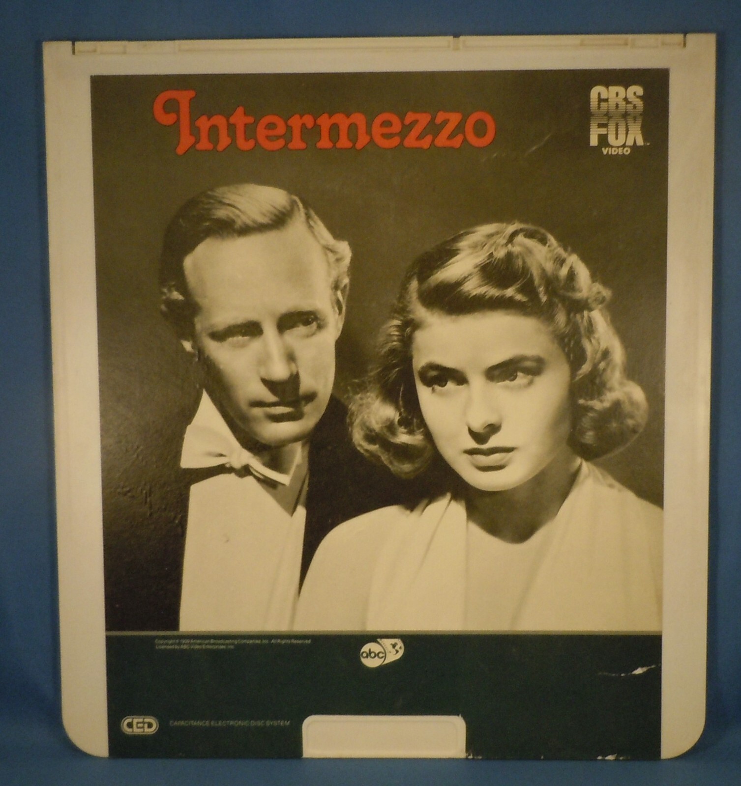 RCA CED VIDEODISC! - INTERMEZZO with Leslie Howard & Ingrid Bergman