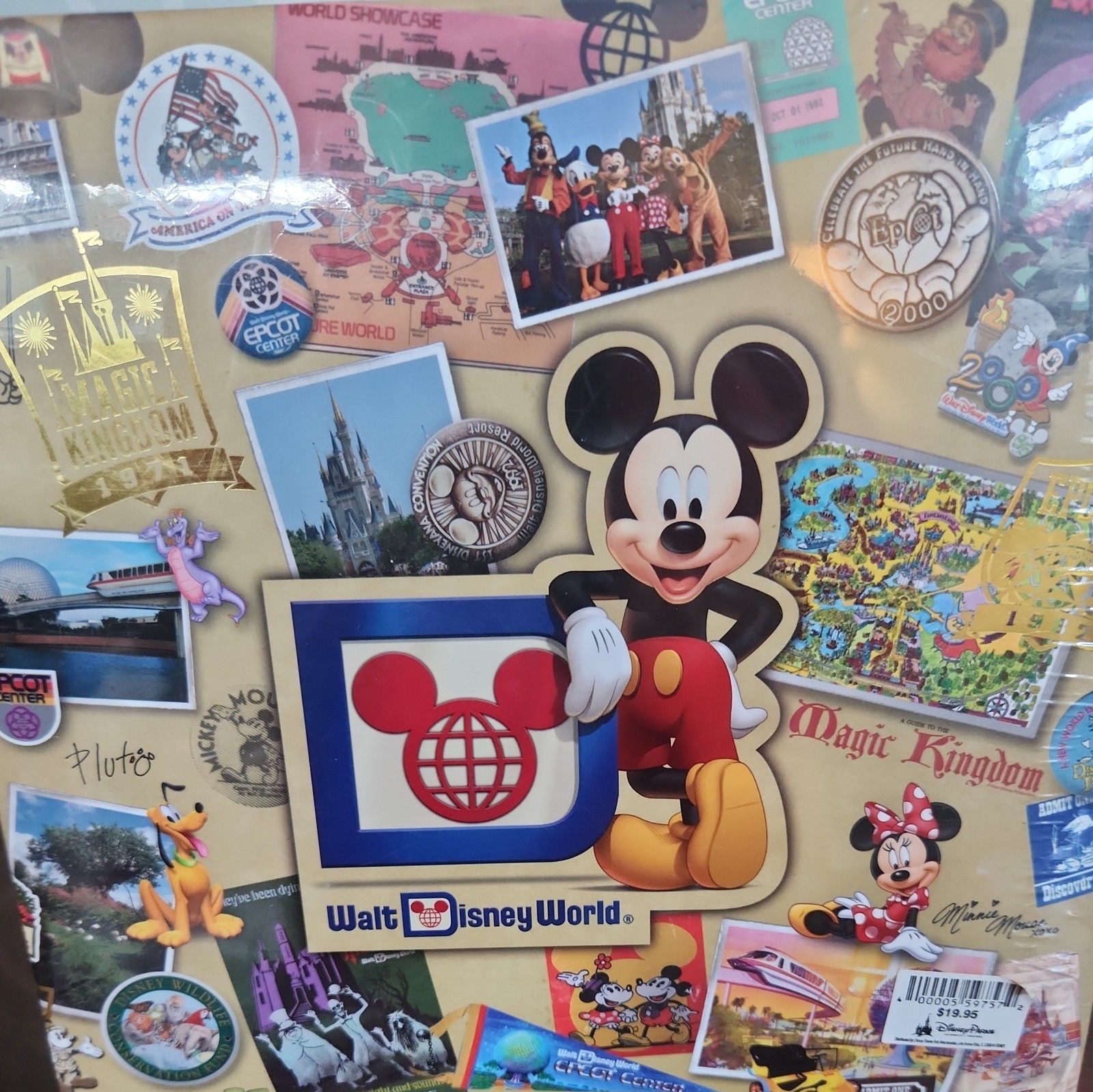 Walt Disney World 40th Anniversary Mickey Photo Album Vacation Memory Scrapbook