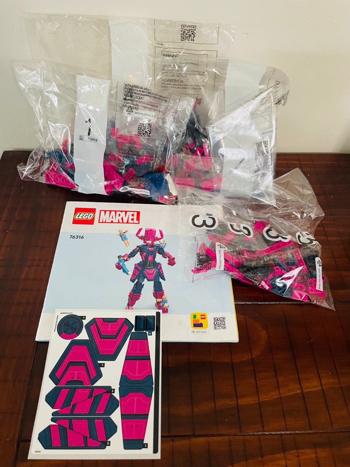 Lego 76316 FANTASTIC FOUR VS. GALACTUS CONSTRUCTION FIGURE Only!  NO Minifigures