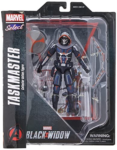 DIAMOND SELECT TOYS Marvel Select Black Widow Movie Taskmaster Action Figure, Mu