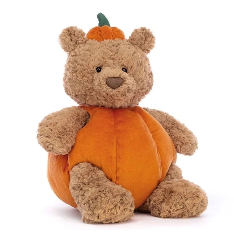 Jellycat Pumpkin Bartholomew Bear Amuseable Authentic Stuffed Plush Toy NWT