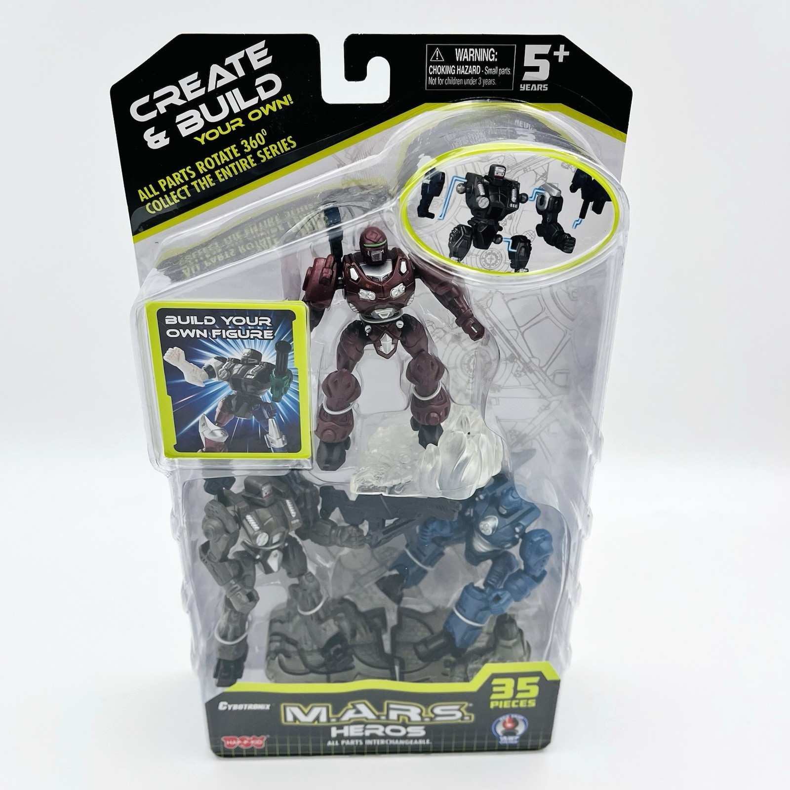 M.A.R.S. Heros Create -Build Your Own Figure 35 Pieces Cybotronix Factory Sealed