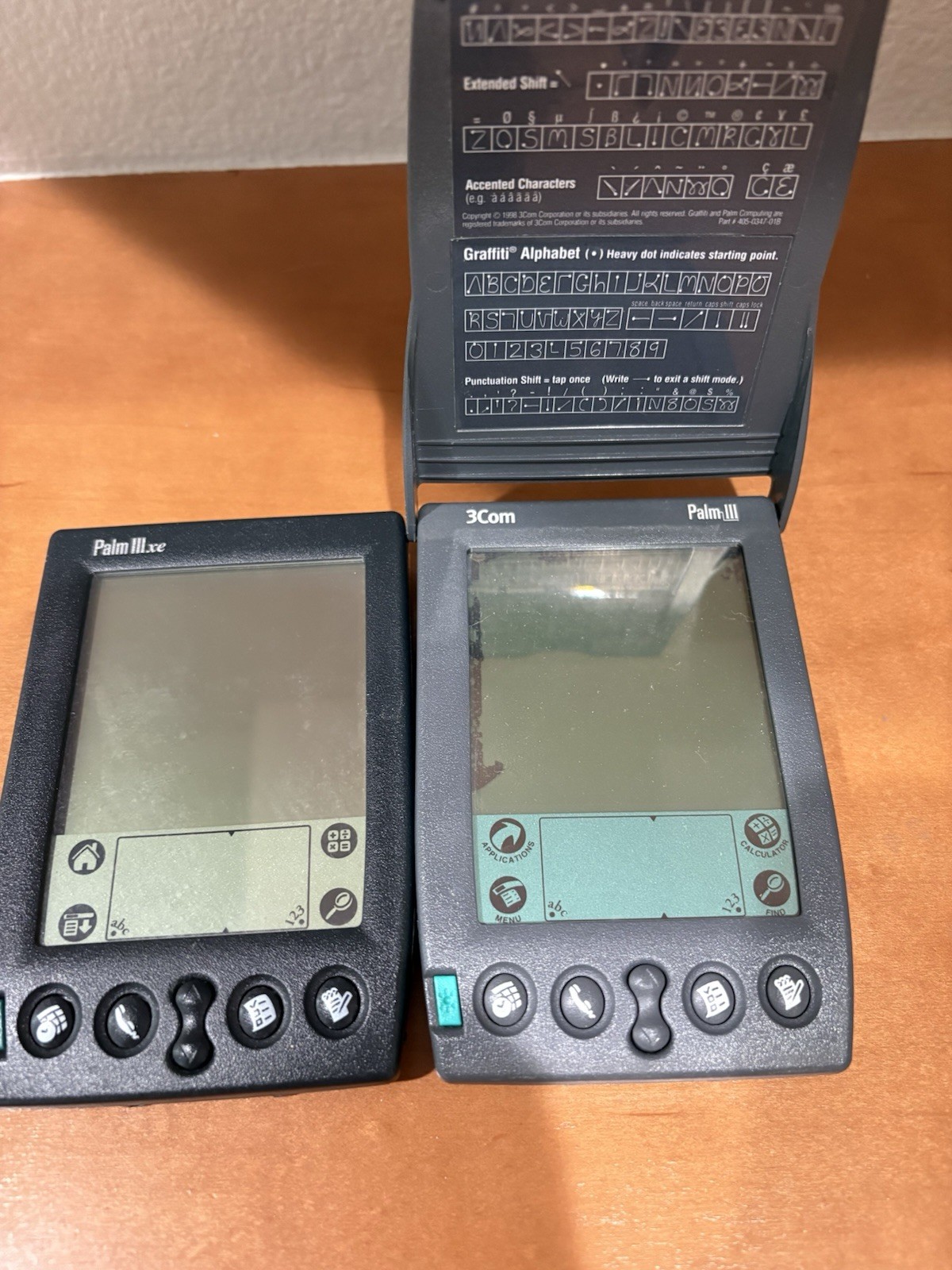 LOT OF 2 Tested PALM PILOT III & Pilot IIIxe