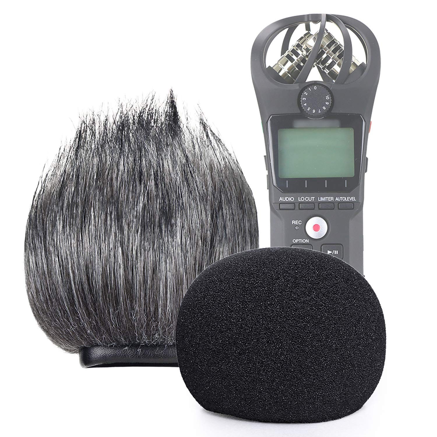 Zoom H1n & H1 Recorder Foam, Outdoor Deadcat and Foam Pop Filter & Furry Wind...