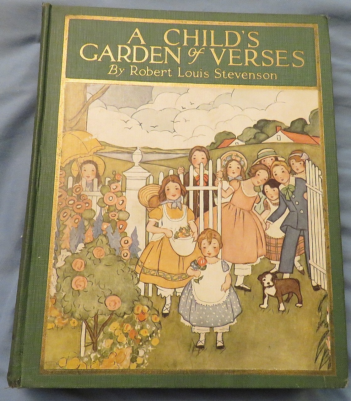 Child's Garden of Verses Robert Louis Stevenson 1926 Illustrated HC POETRY BOOK