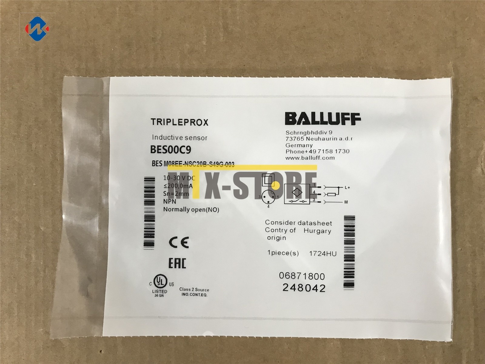 1PCS New BES M08EE-NSC20B-S49G-003 Sensor & Proximity Switch #ea