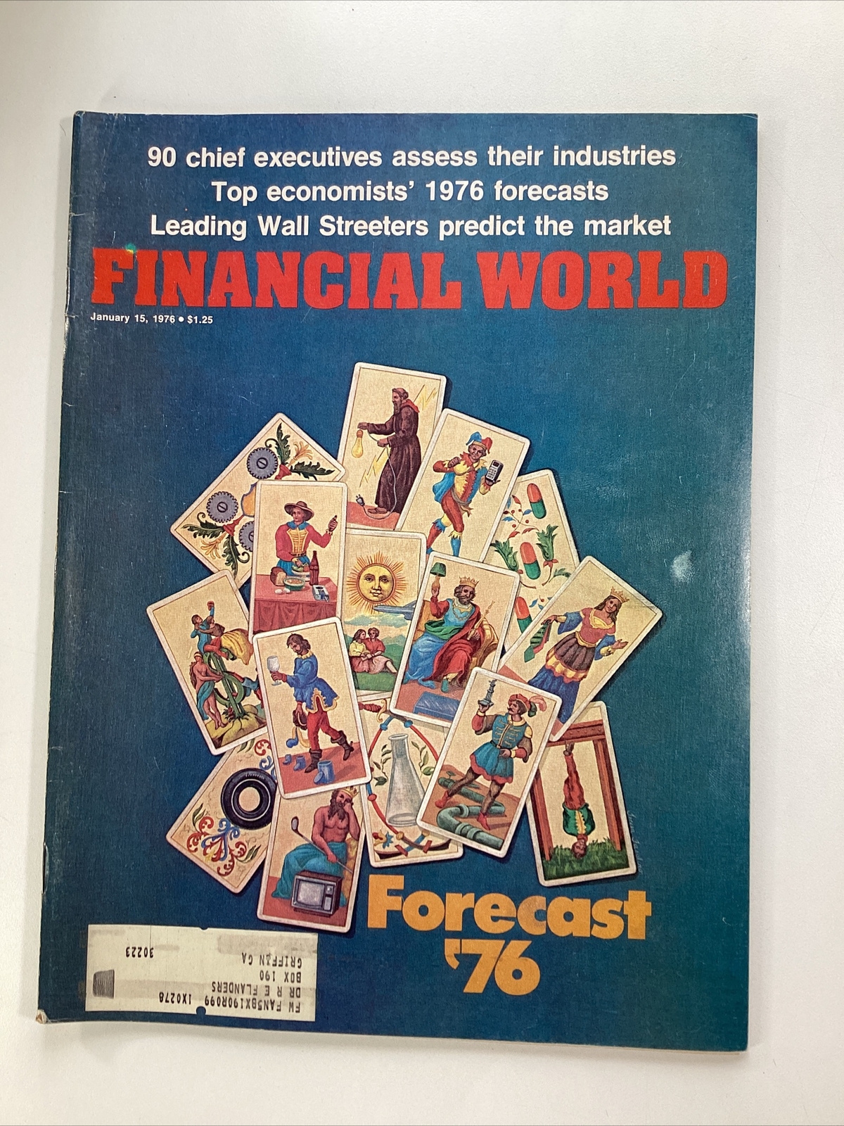 Financial World Magazine Vtg 1976 Rare Ads Forecast CEOs Hewlett Rockwell Newcom