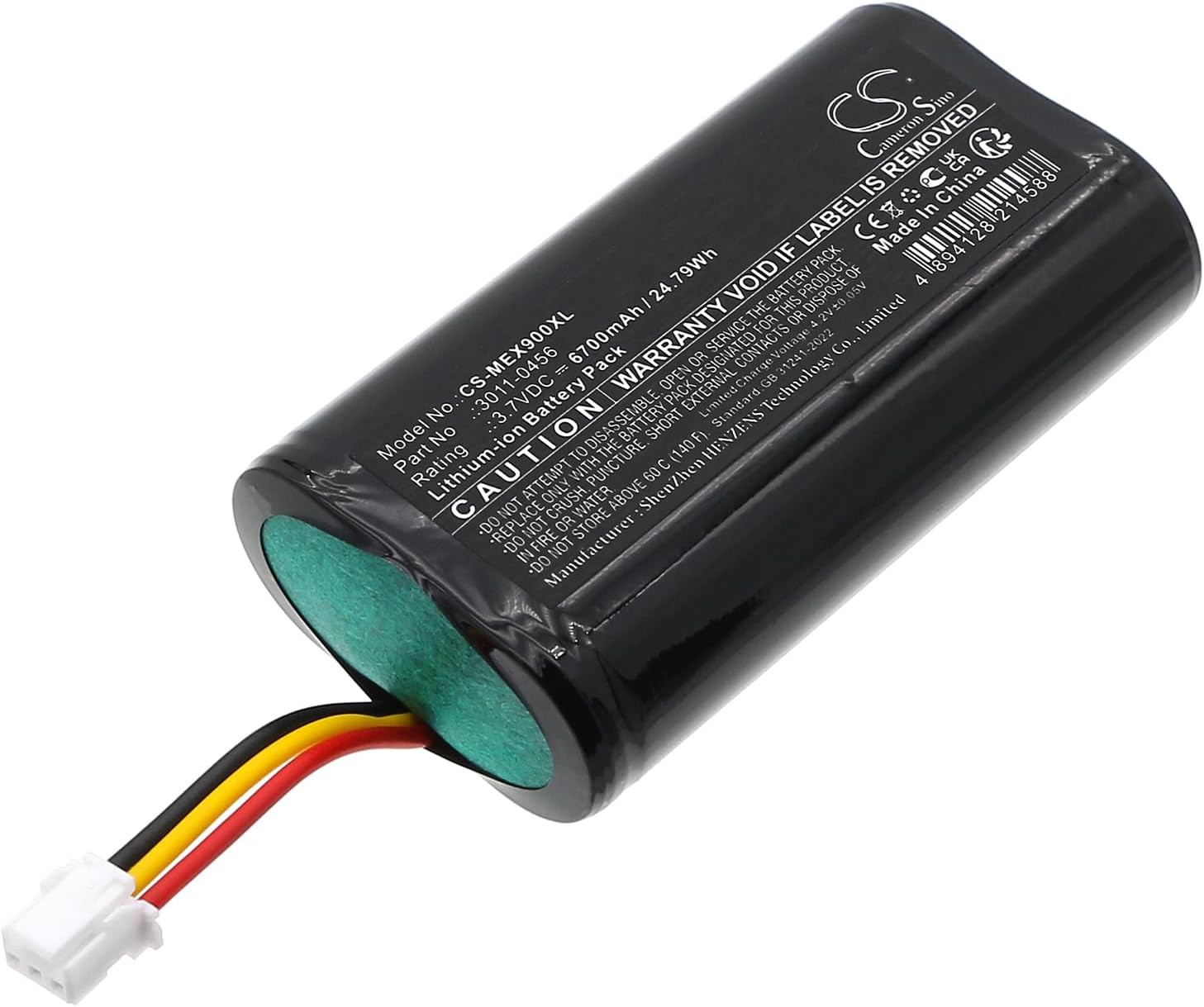 CS Kerui New 6700Mah / 24.79Whreplacement Battery for Elite Detectors, Equinox 7