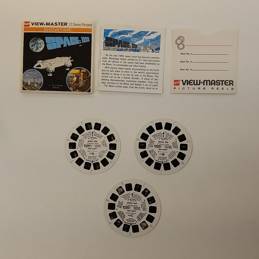 Vintage Space 1999 VIEW MASTER 3 Reels Booklet BB 451 Viewmaster GERRY ANDERSON