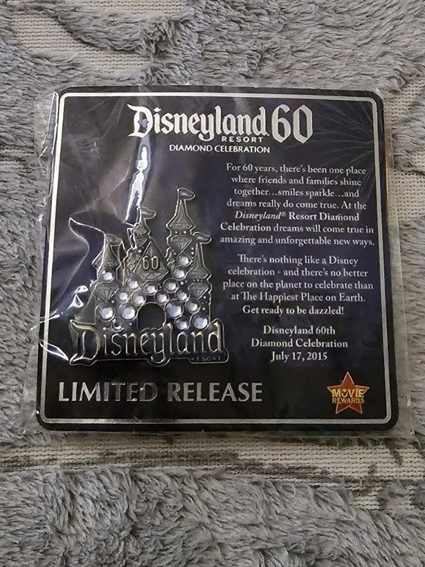 Disneyland 60th Diakond Celebration Limited Release Pin Disney