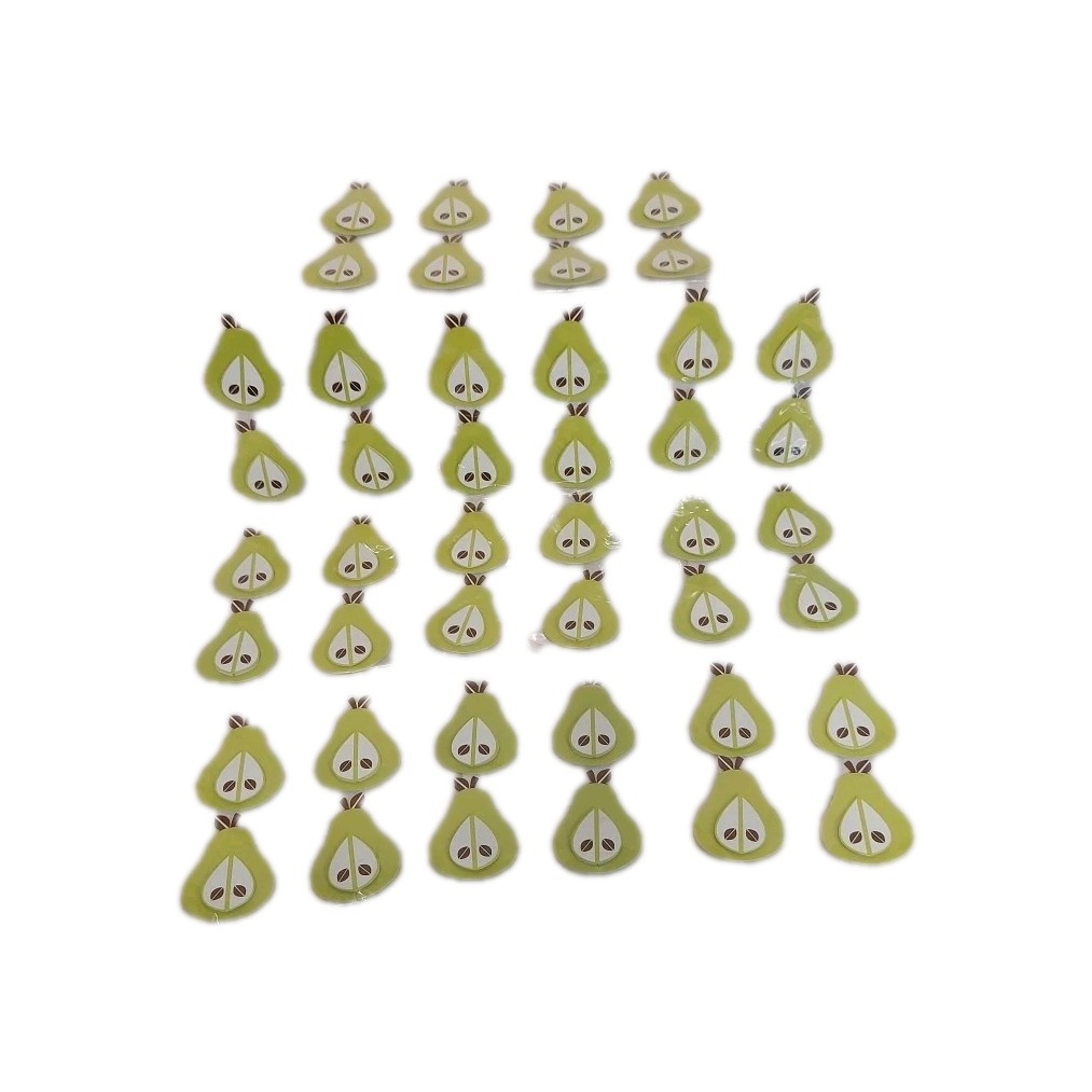 11 (4 Peice) Packages Pear Fruit 3D Dimensional Stickers Scrapbooking Michael's