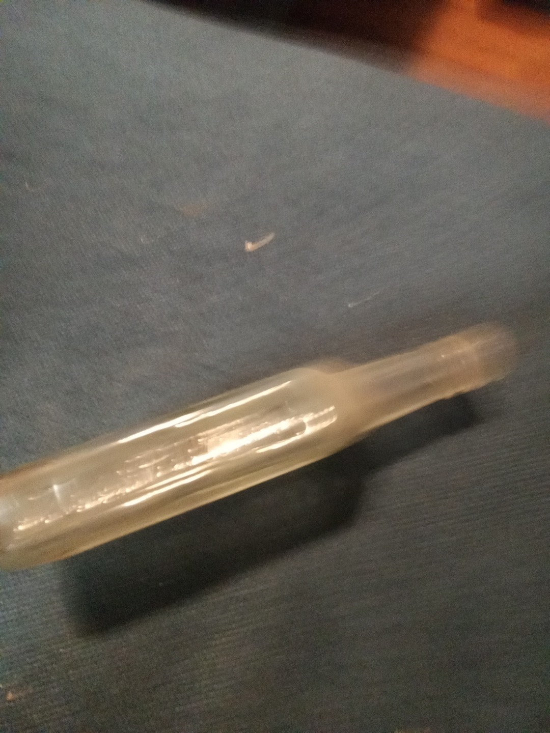 Chas H Fletcher's Vintage Glass Medicine Bottle