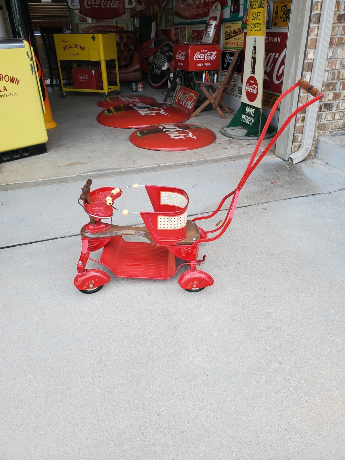 Antique TAYLOR TOT Buggy  Baby Stroller Walker 1949  Completely restored 