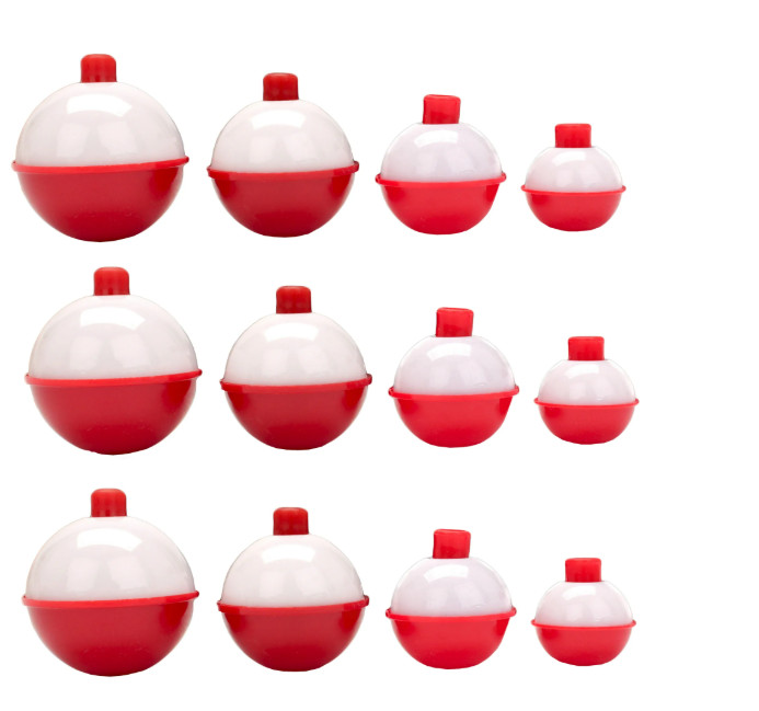 Eagle Claw Snap-On Round Floats Assorted Sizes-1"-1-3/4"