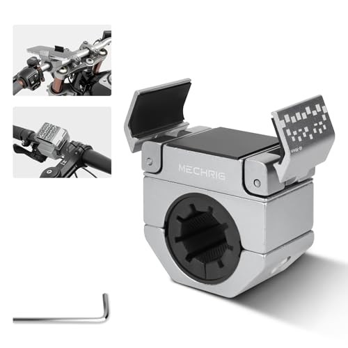 Phone Holder for Bike - Aluminum Alloy Bike Phone Mount One Size Grey