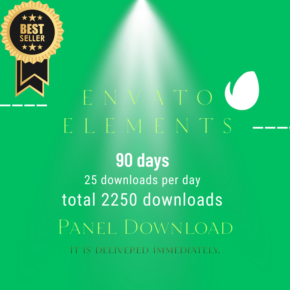 Envato Elements 90 Day Pass - Fast Digital Delivery - Design & Stock Assets