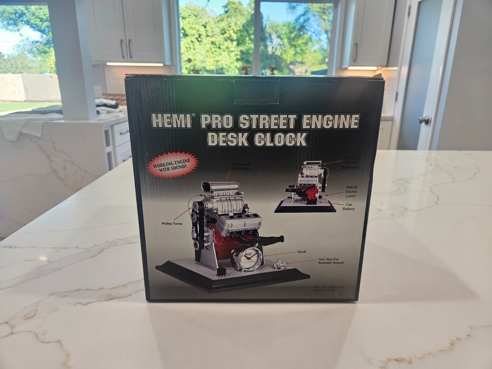 Snap-on Tools New Unboxed Hemi Pro Street Engine desk clock, RARE.