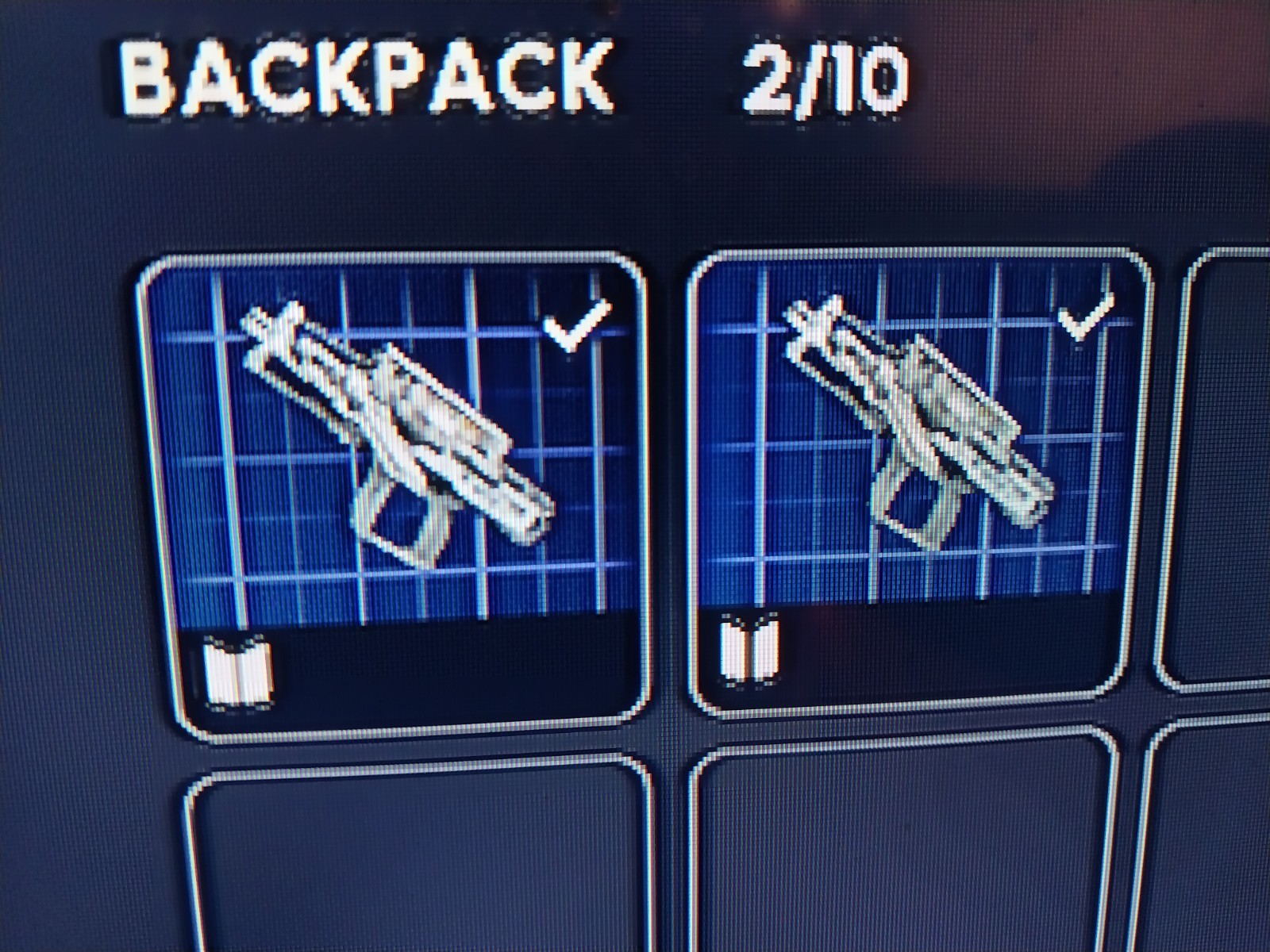 Digital Game Asset Backpack Inventory Virtual Weapon Collectible In-Game Item