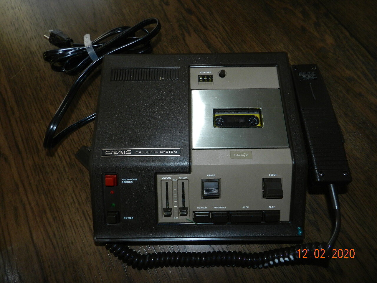 Craig Cassette System Player Recorder 2706A Vintage 1981 Made In Japan