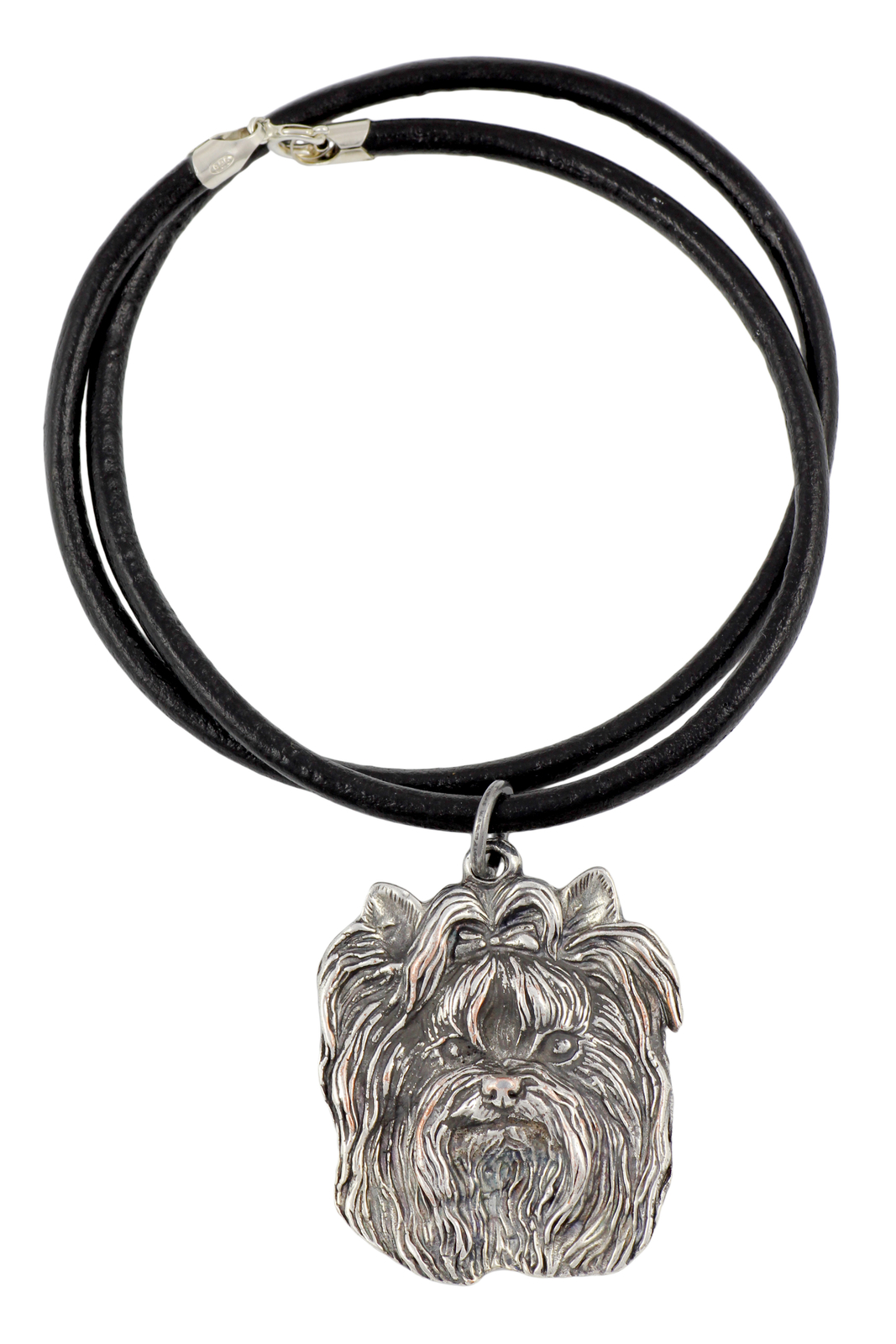 Yorkshire Terrier I - Necklace With Dog, Silver Plated Pendant For Dog Lovers