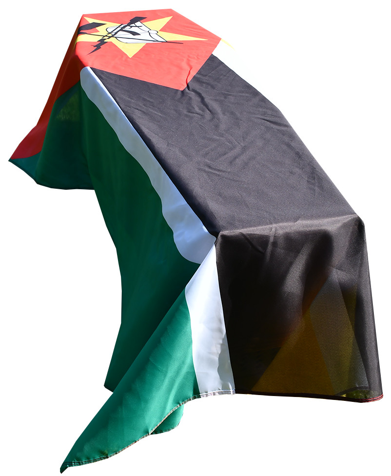 Mozambique Flag Coffin Drape - Quick Dispatch