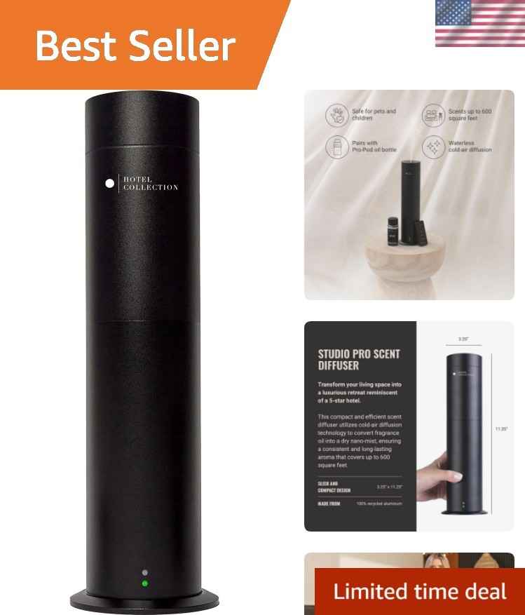 Hotel Collection-Studio Pro Essential Oil Diffuser-600 sq ft Coverage - Porta...