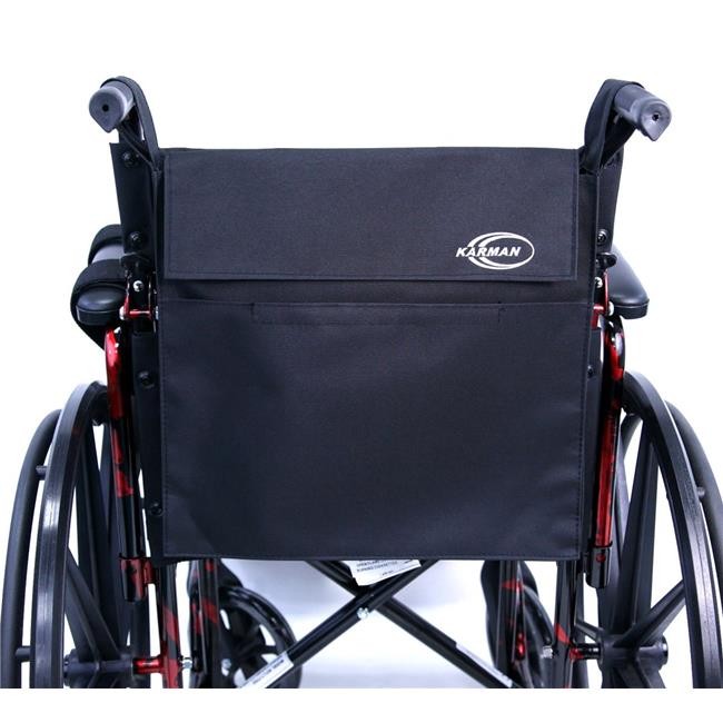Karman Healthcare CP4 16 x 15 in. Universal Carry Pouch for Wheelchair Black ...