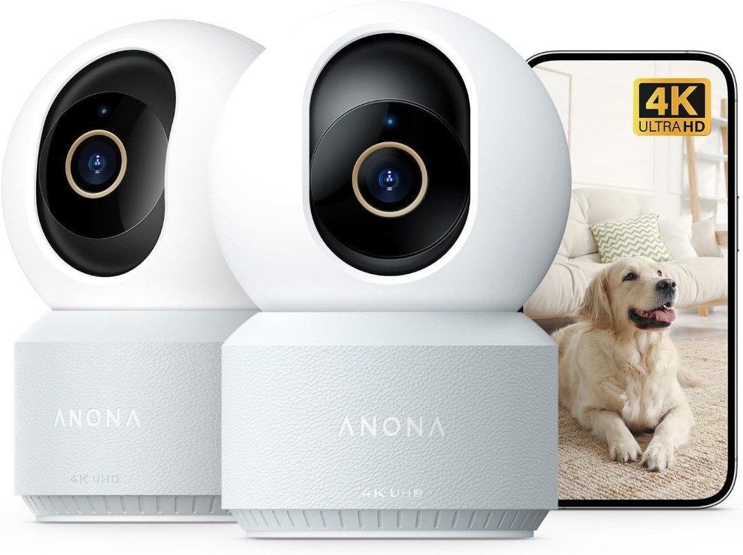 4K UHD Indoor Camera Pet/Dog/Baby Security Camera with Phone App 360°Pan-Tilt