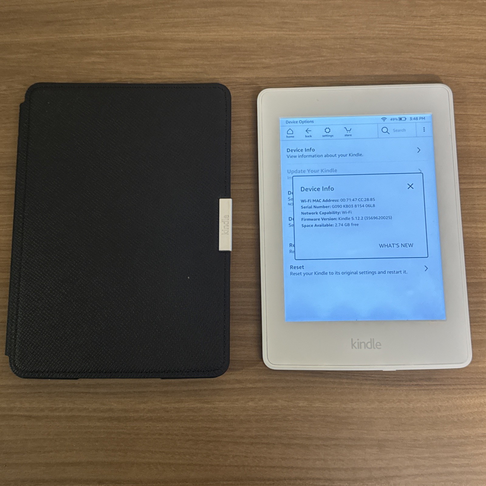 Amazon Kindle Paperwhite 7th Gen 6-inch 4GB Wi-Fi DP75SDI White