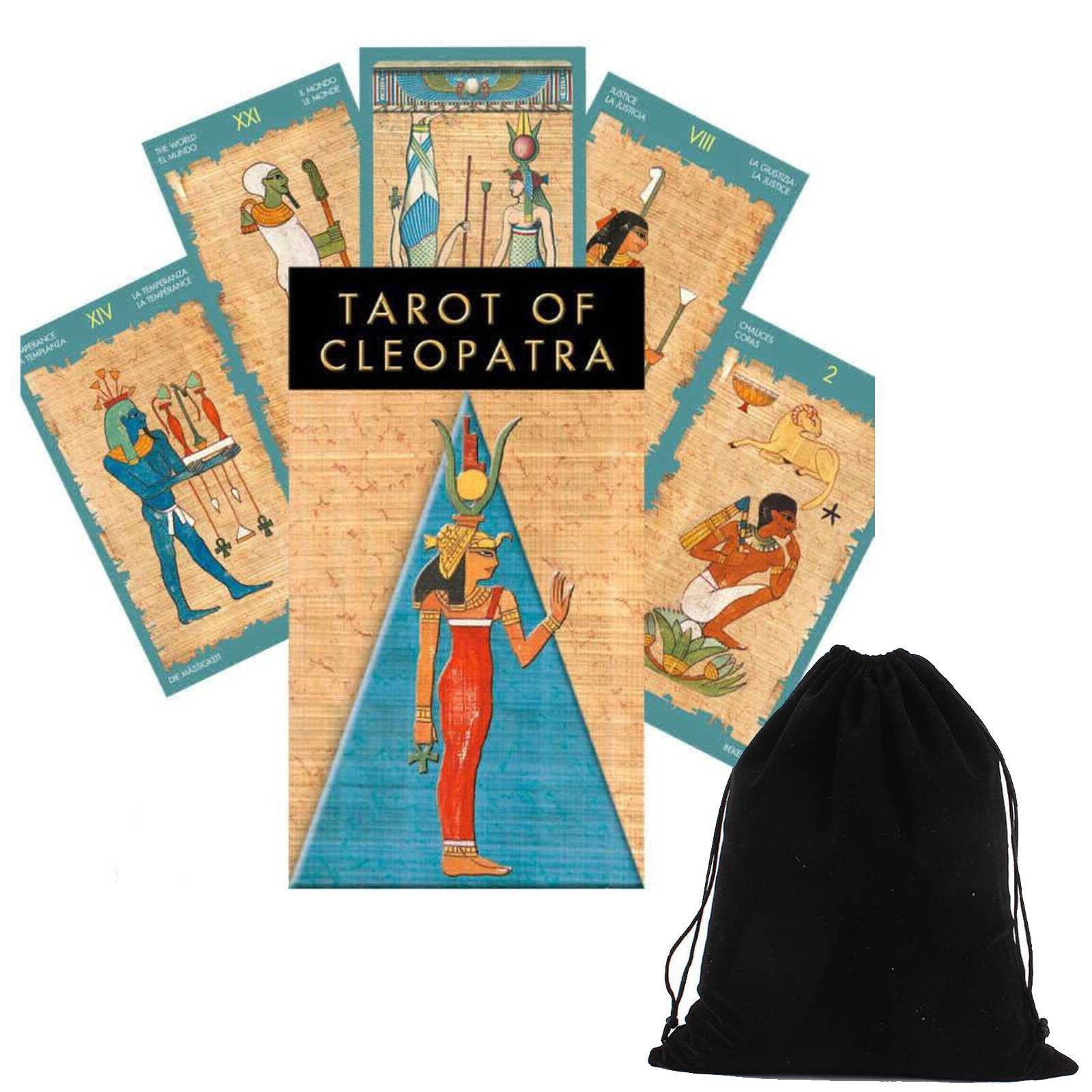 Tarot By Cleopatra Card Deck Stoico Esoteric Lo Scarabeo With Velvet Bag EX12