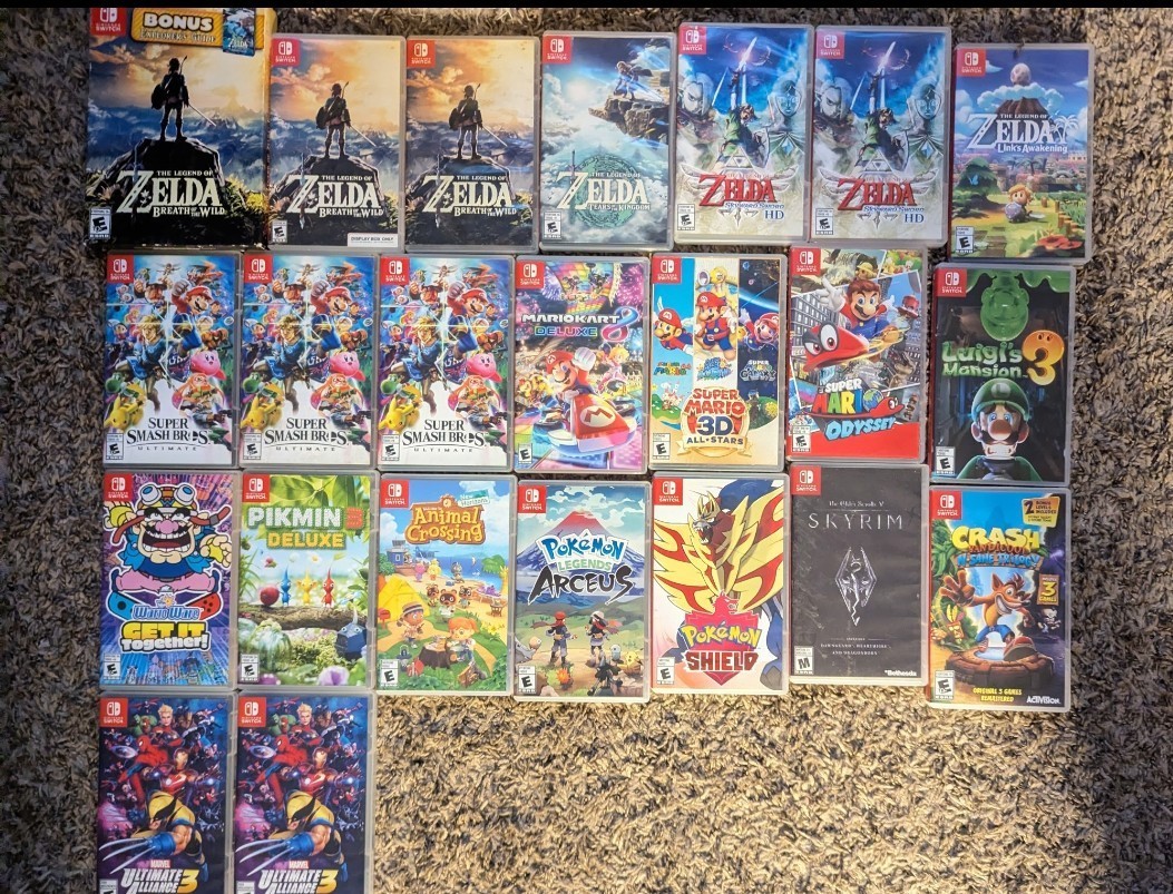 25 Nintendo Switch Cases Only