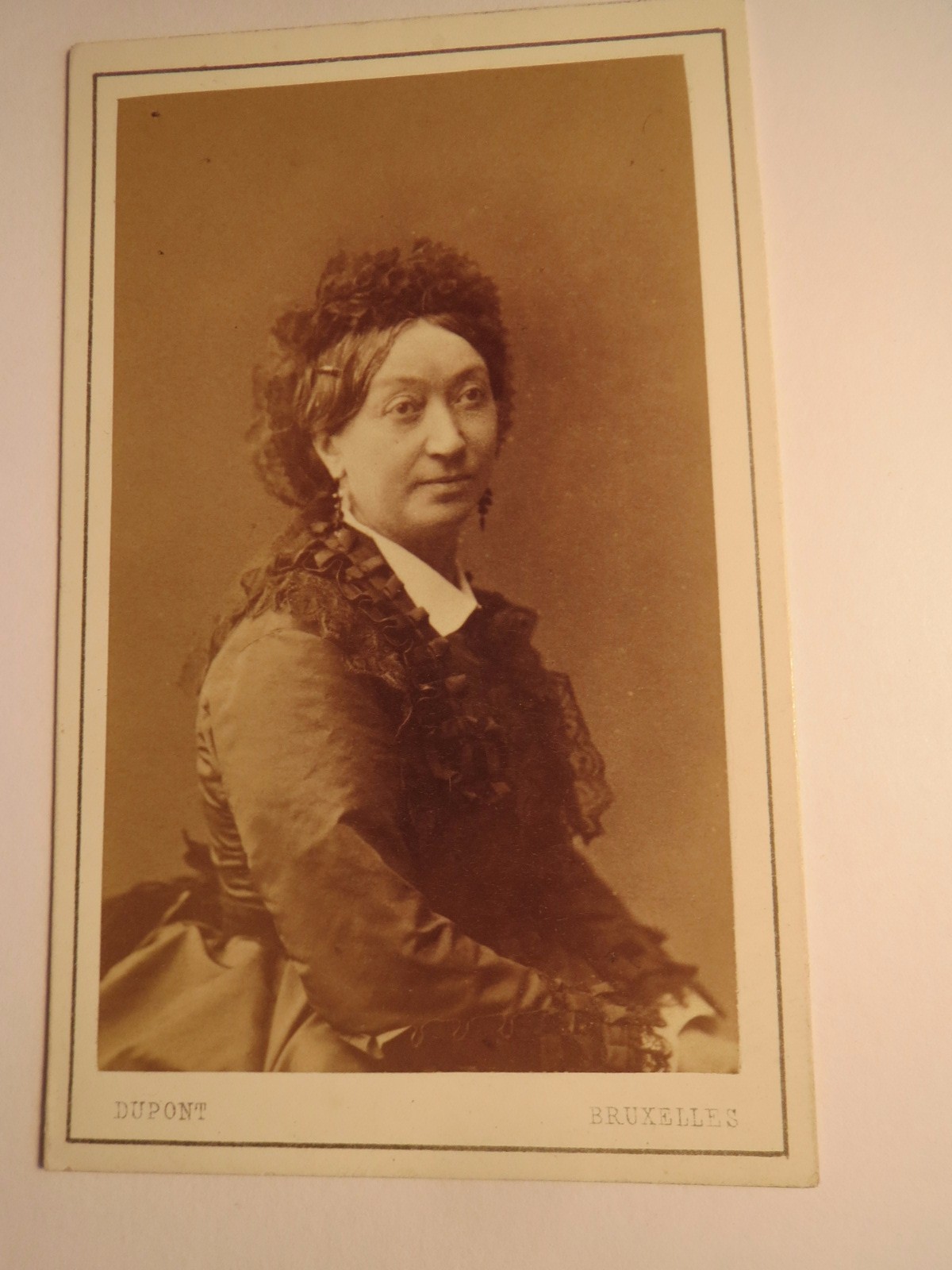 Brussels - Bruxelles - 1879 - C. Clément as Woman - Portrait / CDV