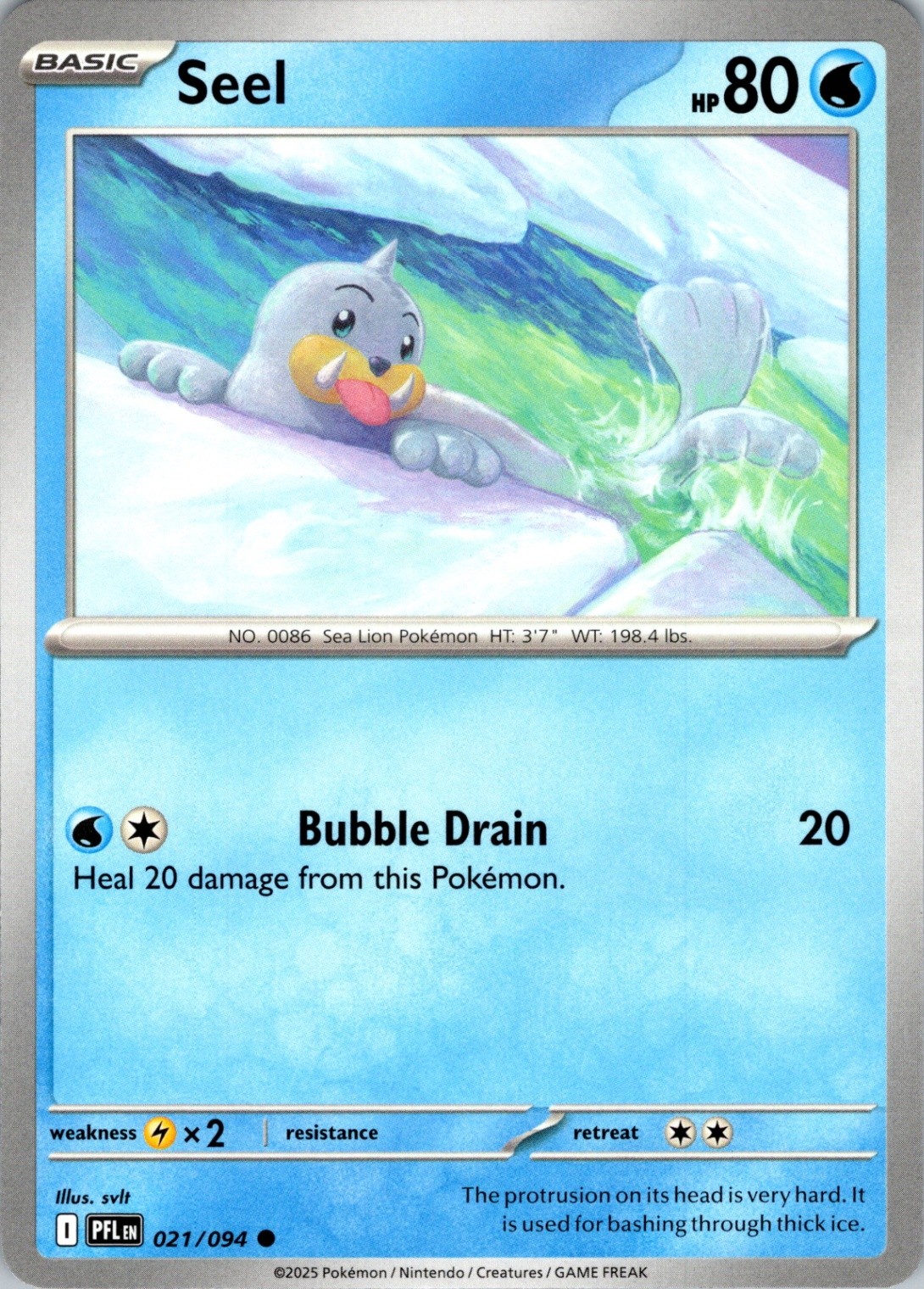 Seel Common ME02: Phantasmal Flames 021/094 NM Pokemon