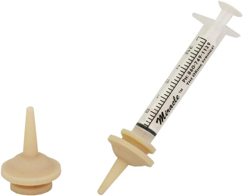 THE MIRACLE NIPPLE for Pets, Original Pkg/2 with Miracle Brand Oring Syringe