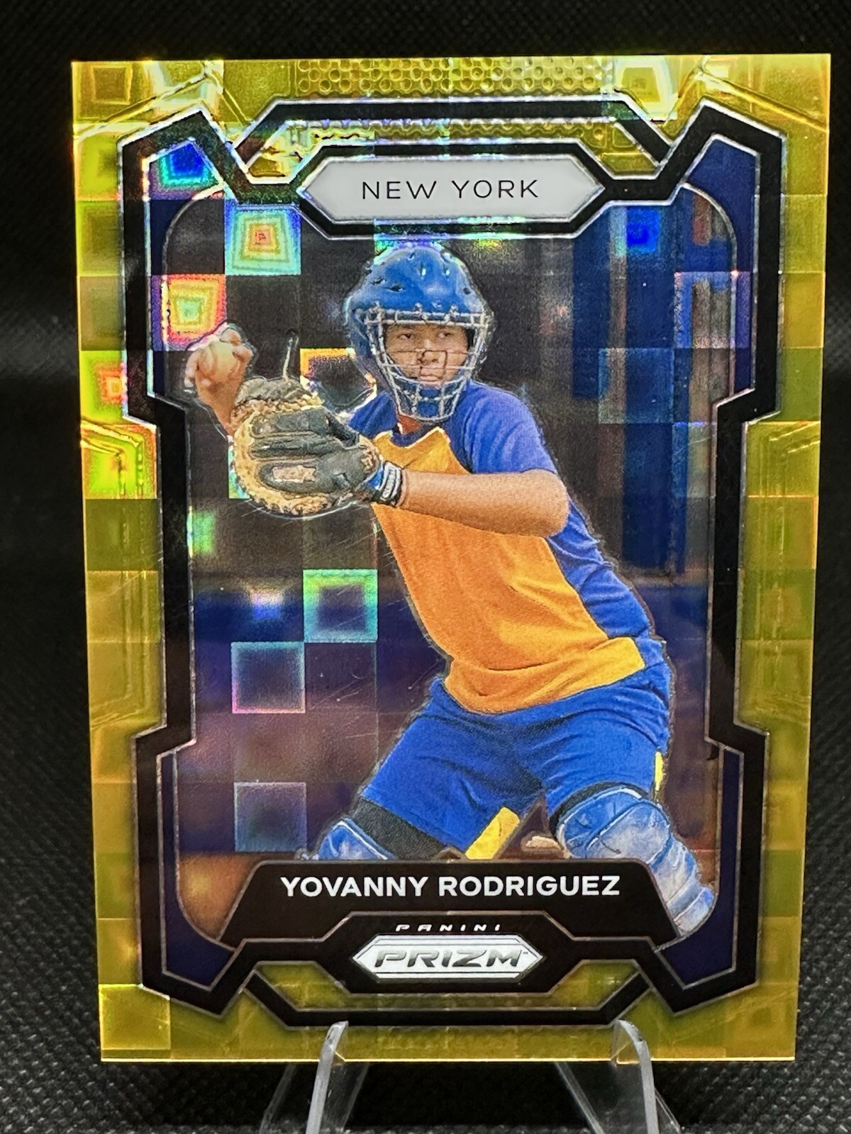 Yovanny Rodriguez 2024 Panini Prizm Pandora Gold Prizm /4 New York Mets #3