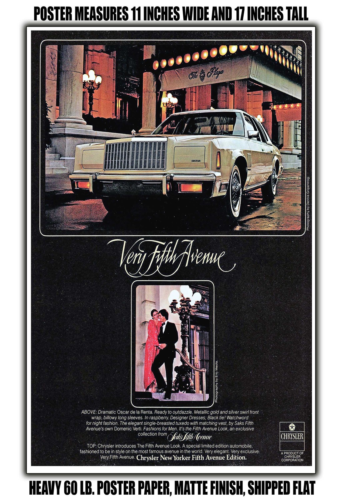 1979 Chrysler New Yorker Fifth Avenue - 11x17 Poster